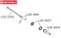 LOS-3651 LOSI 5IVE-T CV Joints & Pins, set