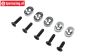 LOS-4140 LOSI 5IVE-TG Engine mount plates 20,5/67T, 5 pcs.