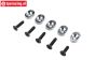 LOS-4154 LOSI 5IVE-TG Engine mount plates 19,5/67T, 5 pcs.