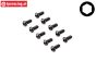 LOS235005 LOSI Inbus bolkop M2,5-L6, 10 st.