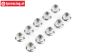 LOS235015 Steel Lock nut wit flanged M4, 10 pcs.