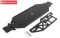 LOS251050 LOSI Chassis & Brace plate 4mm Black DBXL-E, set