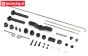 LOS2511120 LOSI DBXL 2.0 Gas-Brake rods, set