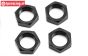 LOS252051 LOSI Alloy Wheelnut black 24 mm, 4 pcs