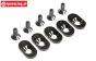 LOS252101 Engine mount plate 19T LOSI 5T 2.0, 4 pcs.
