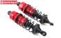 LOS253002 Shock front red DBXL-MTXL, 2 pcs.