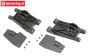 LOS254057 Front lower arm L-R Super Rock Rey, set