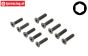 LOS255017 Countersunk head screw M4-L16 mm, 10 pcs.
