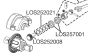 LOS252008 Differential Gear DBXL- MTXL, Set