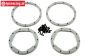 LOS45015 Rim with Beadlock DBXL-E Black-Grey, Set
