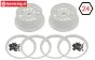 LOS45026 Wheel with beadlock White, Set