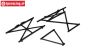 LOSB2578 Rol cage upper center LOSI 5T-BWS, Set