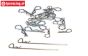 LOSB5800 Body-RC-Box clips LOSI 5T-BWS, Set