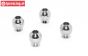 TPS5904/03 Coated steel balls steering rods LOSI-BWS, 4 pcs.