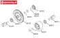 LOSB5973 Ball-bearing Ø15-Ø24-H5 mm LOSI 5T-BWS-TLR, 2 pcs.