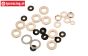 LOSB6535 Steel washer Ø2-Ø3-Ø4-Ø5-Ø6-Ø8 mm, 27 pcs.