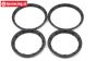LOSB7028 Beadlocks black, 4 pcs.