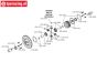 LOS-3682 LOSI 5IVE-T Front-Rear Differential Outdrive, set