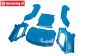 LOS-4001 LOSI 5IVE-T 3.0 Body Bleu, set