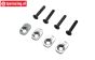 LOS-3633 LOSI 5IVE-TE 3.0 Engine mount plates 13.5/20.5~67T, set
