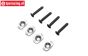 LOS-3664 LOSI 5IVE-TE 3.0 Engine mount plates 16,5/17,5~67T, set