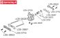 LOS-3687 LOSI 5IVE-T Steel Hinge Pin Brace front, Set
