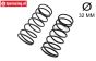 LOS-3736 LOSI 5IVE-T Shock spr. fr. Red Ø32-Ø3,3 mm, 2 pcs.