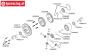 TPSB3214 Differential Axle Center BWS-LOSI, 2 pcs.