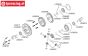 LOSB3202 Differential gears LOSI 5T-BWS-TLR, set