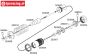 LOS253002 Shock front red DBXL-MTXL, 2 pcs.