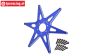MX0606F-B PROMOTO front Alu-Wheel star Bleu, 1 pc.