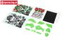 LOS260002 PROMOTO Plastic parts-decals Green, set