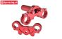 MX028-R PROMOTO Alu-Triple Clamp Red, Set
