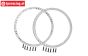 MX0505R-S PROMOTO rear Alu-Wheel ring Silver, 2 pcs.