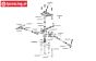 LOS251052 Steering Drag link DBXL-E-MTXL, 1 pc.
