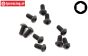 TLR255001 Button Head Screw M2,5-L6 mm, 10 pcs