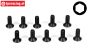 TLR5960 Countersunk Head Screw M2-L6 mm, 10 pcs