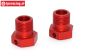 TPS0290 Wheel Hex Red LOSI-BWS-TLR, 2 pcs.