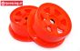 TPS5026/60R Nylon Rim 6-Spoke Red Ø120-W60 mm, 2 pcs.