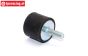 VRC8001/06 VRC exhaust damping rubber Ø25-M5, 1 pc.