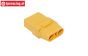 TPS087/90 AMASS XT90 Gold Plug Ø6,0 mm, 4 pcs