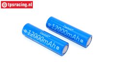 TPS12000/02 18650 Li-Ion battery 3.7 volt 12000 mHa, 2 pcs.