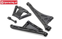 LOS-4153 LOSI 5IVE-TG Chassis Brace Fr.& Rr., Set