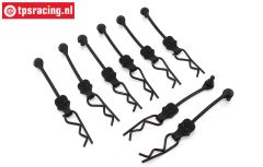 TPS6013/42 TPS Body Clips with strip Ø1,5-L30 mm, 8 pcs.