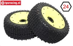 BWS69034/02 MP Grip black-yellow Ø180-B75 mm, 2 pcs