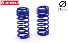 FG10194 Progres. spring Bleu Ø17-Ø2,5-L48 mm, 2 pcs.