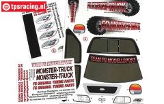 FG20155 Decals FG Monster-Stadium-Street Truck, Set