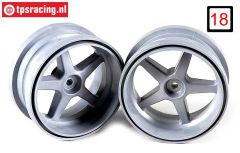 FG3105/01 Rims 1/6 Silver Ø120-B60 mm, 2 pcs.