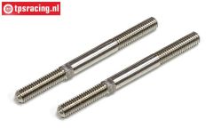 FG4516 Titanium threaded rod M6 L/R-L65 mm, 2 pcs