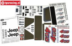 FG46155 Decals FG Jeep 4WD, Set
